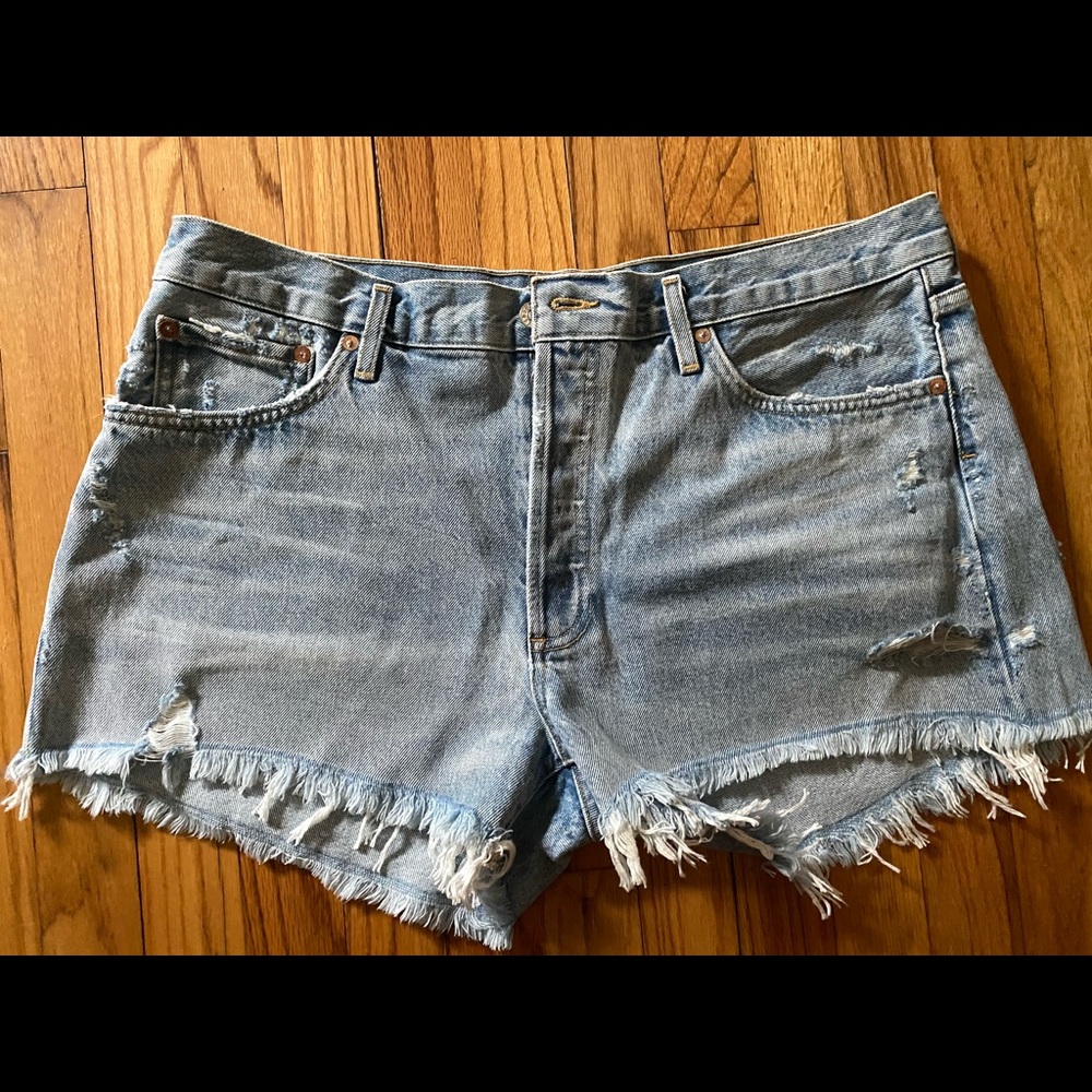 Never worn AGolde Parker shorts